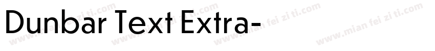 Dunbar Text Extra字体转换